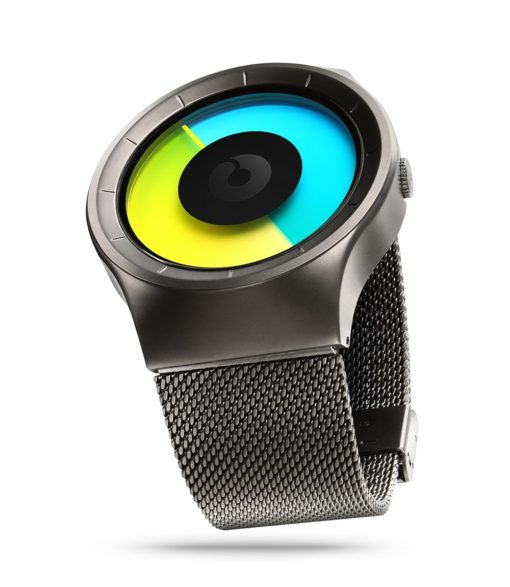 ZIIIRO Celeste Gunmetal Colored Watch Perspective Side