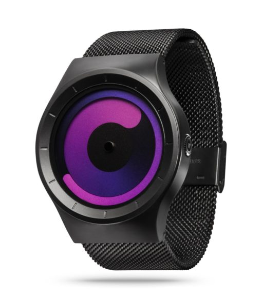 ZIIIRO Mercury Black Purple Watch Perspective