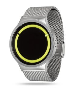 ZIIIRO Eclipse Metallic Chrome Lemon Watch Side
