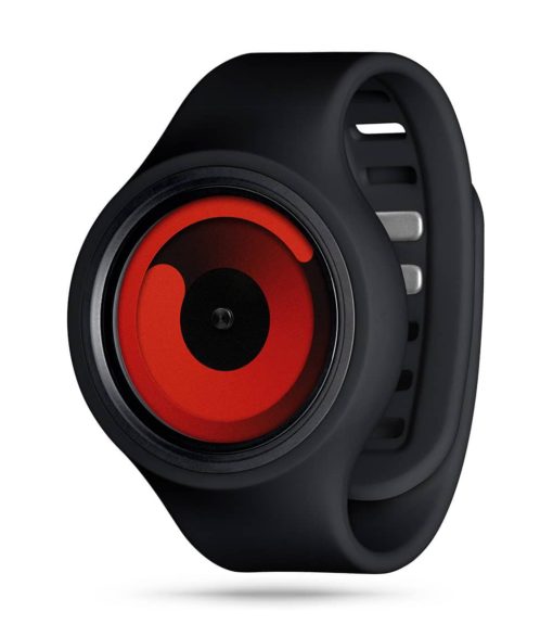 ZIIIRO Gravity Plus+ (Black & Red) Interchangeable Watch - diagonal view